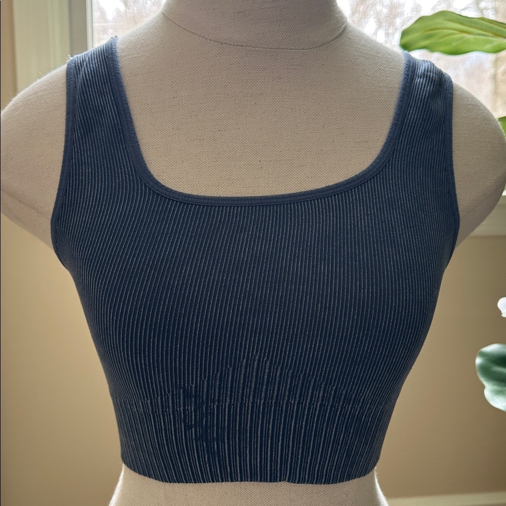 Joy Lab Ribbed Cropped Tank Top - Picture 5 of 9